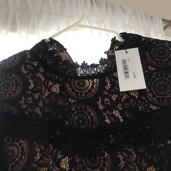 Black Lace Midi Dress - Picture 5 of 7